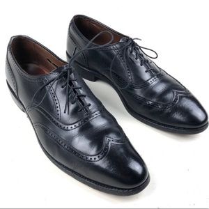 Allen Edmonds Marlow Black Wingtip Shoes 9.5 D